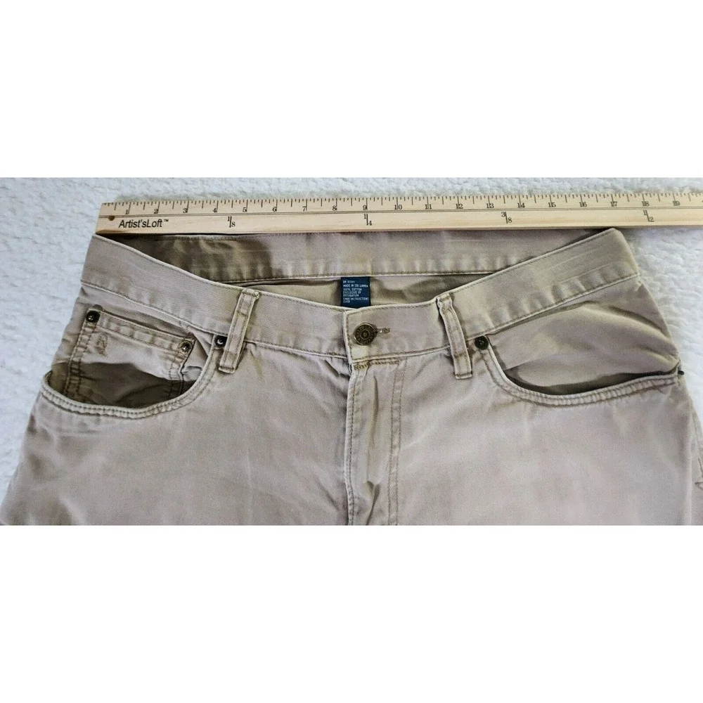 Polo Ralph‎ Lauren 650 Straight Pants Men's 34x32* Beige 5-Pocket Soft Jeans
